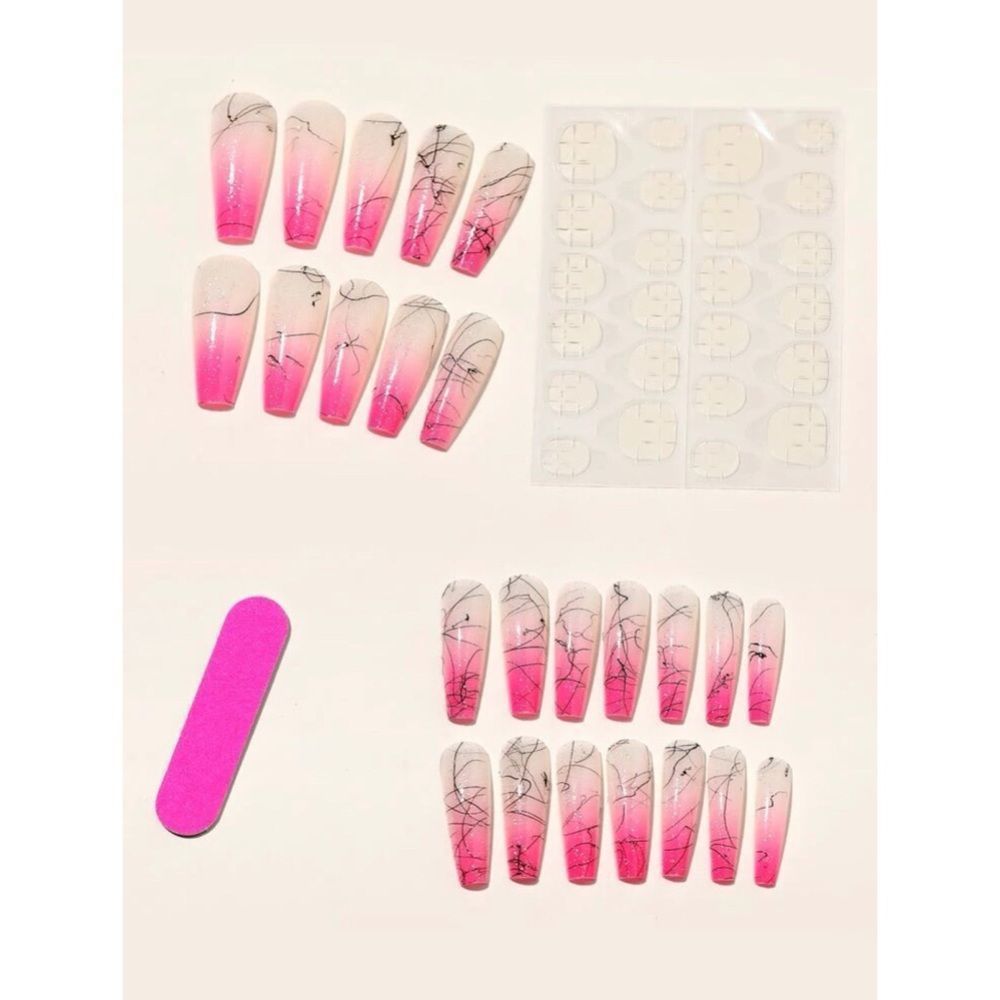 Pink Ombré Nail Set